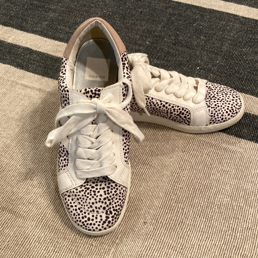 Dolce vita spotted canvas sneakers